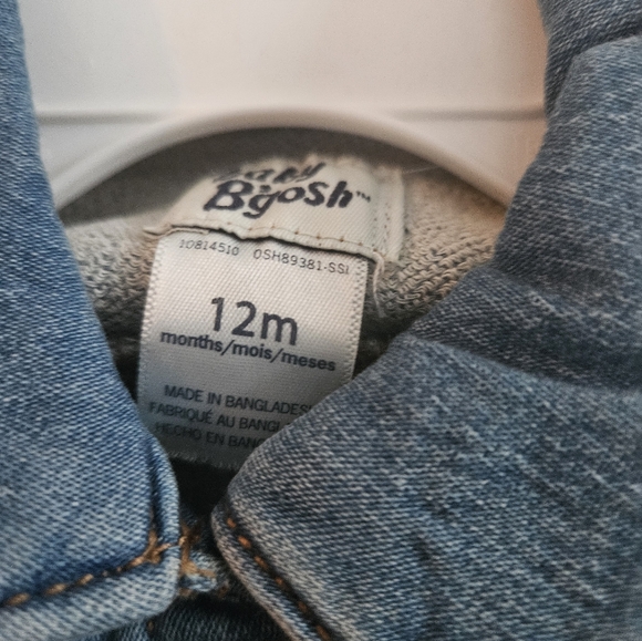 BRAND NEW BABY B'GOSH DENIM JEAN JACKET, 12M, STILL W TAGS - Picture 4 of 6